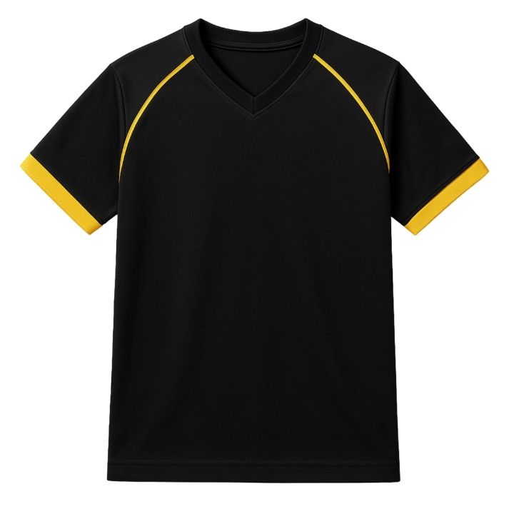 Sıfır Yaka Şehir Stili T-Shirt